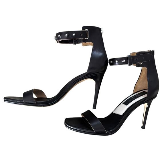 Rag & Bone Tamira II Heel Sandal Leather Studded Stiletto Size 9 Ankle Strap - Picture 7 of 12